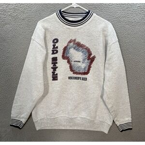 Vintage Oneita Sweatshirt Adult L Crewneck Old Style Beer La Crosse Wisconsin